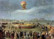 Carnicero, Antonio Ascent of the Balloon in the Presence of Charles IV and his Court oil